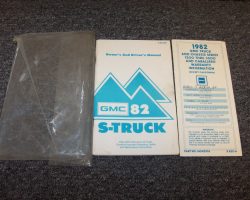 1982 GMC S-Truck Owner's Manual Set