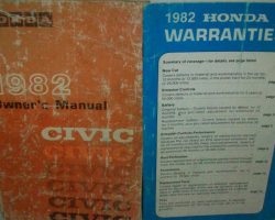 1982 Honda Civic Owner's Manual Set
