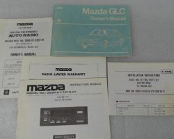 1982 Mazda GLC Owner's Manual Set