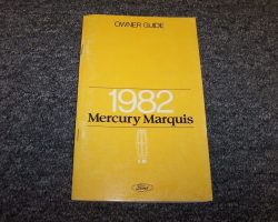 1982 Mercury Grand Marquis Owner's Manual