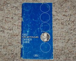 1982 Ford Mustang Owner's Manual