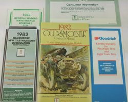 1982 Oldsmobile Cutlass & Cutlass Cruiser Owner's Manual Set