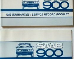 1982 Saab 900 Owner's Manual Set