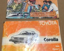1982 Toyota Corolla Owner's Manual Set