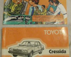 1982 Toyota Cressida Owner's Manual Set