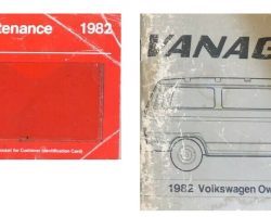 1982 Volkswagen Vanagon Owner's Manual Set