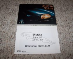 1983 Jaguar XJ-S 3.6 & XJ-SC 3.6 Owner's Manual Set