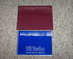 1983 Porsche 911 Turbo Owner's Manual Set