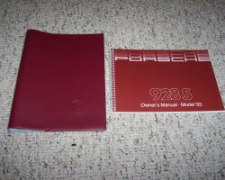 1983 Porsche 928S Owner's Manual Set