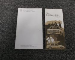 1983 Cadillac Cimarron Owner's Manual Set