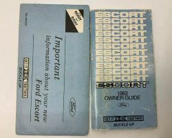 1983 Ford Escort Owner's Manual Set