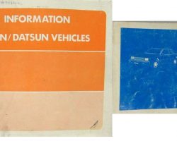 1983 Nissan Sentra Owner's Manual Set