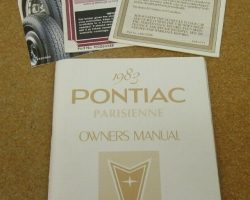 1983 Pontiac Parisienne Owner's Manual Set