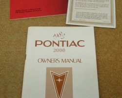 1983 Pontiac 2000 Sunbird Owner's Manual Set