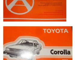 1983 Toyota Corolla Owner's Manual Set