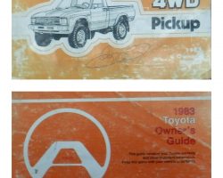 1983 Toyota 4WD Pickup Owner's Manual Set