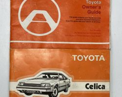 1983 Toyota Celica Owner's Manual Set
