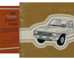 1983 Toyota Pickup Owner's Manual Set