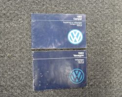 1983 Volkswagen Vanagon Owner's Manual Set