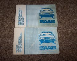1984 Saab 900 Owner's Manual Set