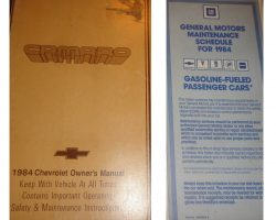 1984 Chevrolet Camaro Owner's Manual Set