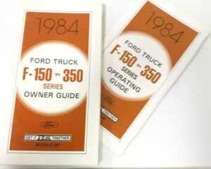 1984 Ford F-150 Truck Owner's Manual Set