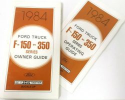 1984 Ford F-350 Truck Owner's Manual Set