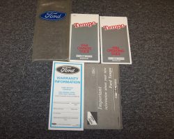 1984 Ford Tempo Owner's Manual Set