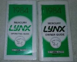 1984 Mercury Lynx Owner's Manual Set
