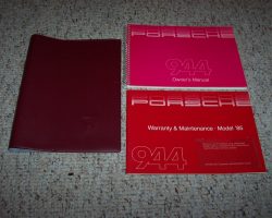 1985 Porsche 944 Owner's Manual Set