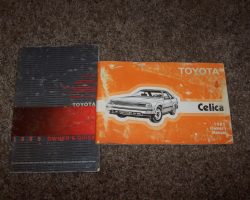1985 Toyota Celica Owner's Manual Set
