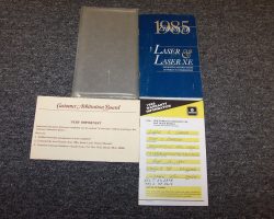 1985 Chrysler Laser & Laser XE Owner's Manual Set