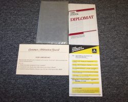 1985 Dodge Diplomat Owner's Manual Set