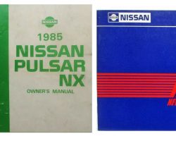1985 Nissan Pulsar NX Owner's Manual Set