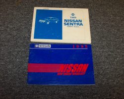 1985 Nissan Sentra Owner's Manual Set