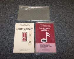 1985 Oldsmobile Ninety-Eight Owner's Manual Set