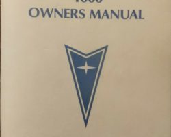 1985 Pontiac 1000 Owner's Manual