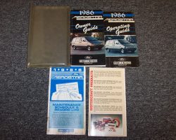1986 Ford Aerostar Owner's Manual Set