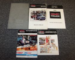 1986 GMC Safari Owner's Manual Set