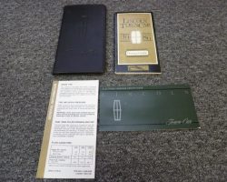 1986 Lincoln Town Car Owner's Manual Set