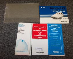1986 Mazda 323 Owner's Manual Set