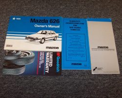 1986 Mazda 626 Owner's Manual Set