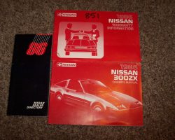 1986 Nissan 300ZX Owner's Manual Set