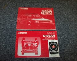 1986 Nissan Sentra Owner's Manual Set