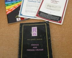 1986 Oldsmobile Firenza Owner's Manual Set
