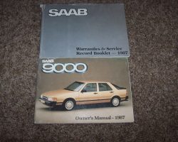 1987 Saab 9000 Owner's Manual Set