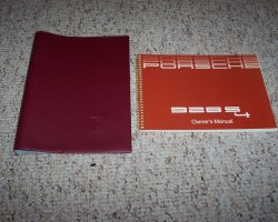 1987 Porsche 928 S4 Owner's Manual Set