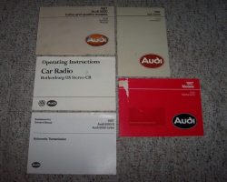 1987 Audi 5000 Owner's Manual Set