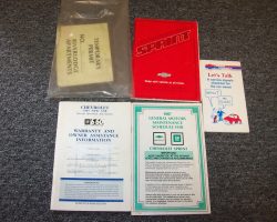 1987 Chevrolet Sprint Owner's Manual Set
