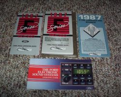 1987 Ford Truck F Series 150-350 Owner's Manual Set